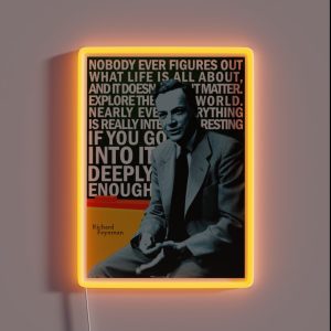 Richard Feynman RGB Neon Sign Richard Feynman RGB Neon Sign