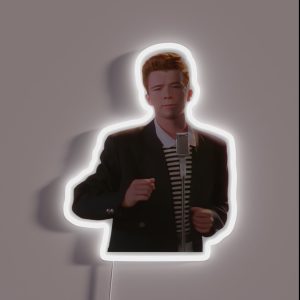 Rick Roll Meme RGB Neon Sign