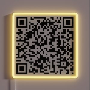 Rick Roll QR RGB Neon Sign