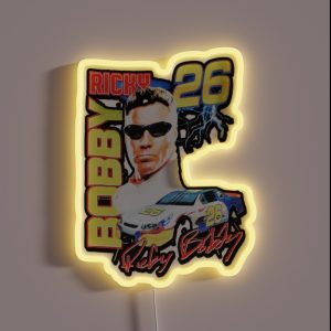 RICKY BOBBY VINTAGE RACING RGB Neon Sign RICKY BOBBY VINTAGE RACING RGB Neon Sign