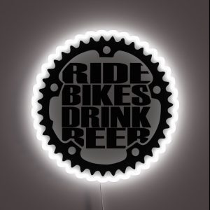 Ride Bikes Drink Beer RGB Neon Sign Ride Bikes Drink Beer RGB Neon Sign