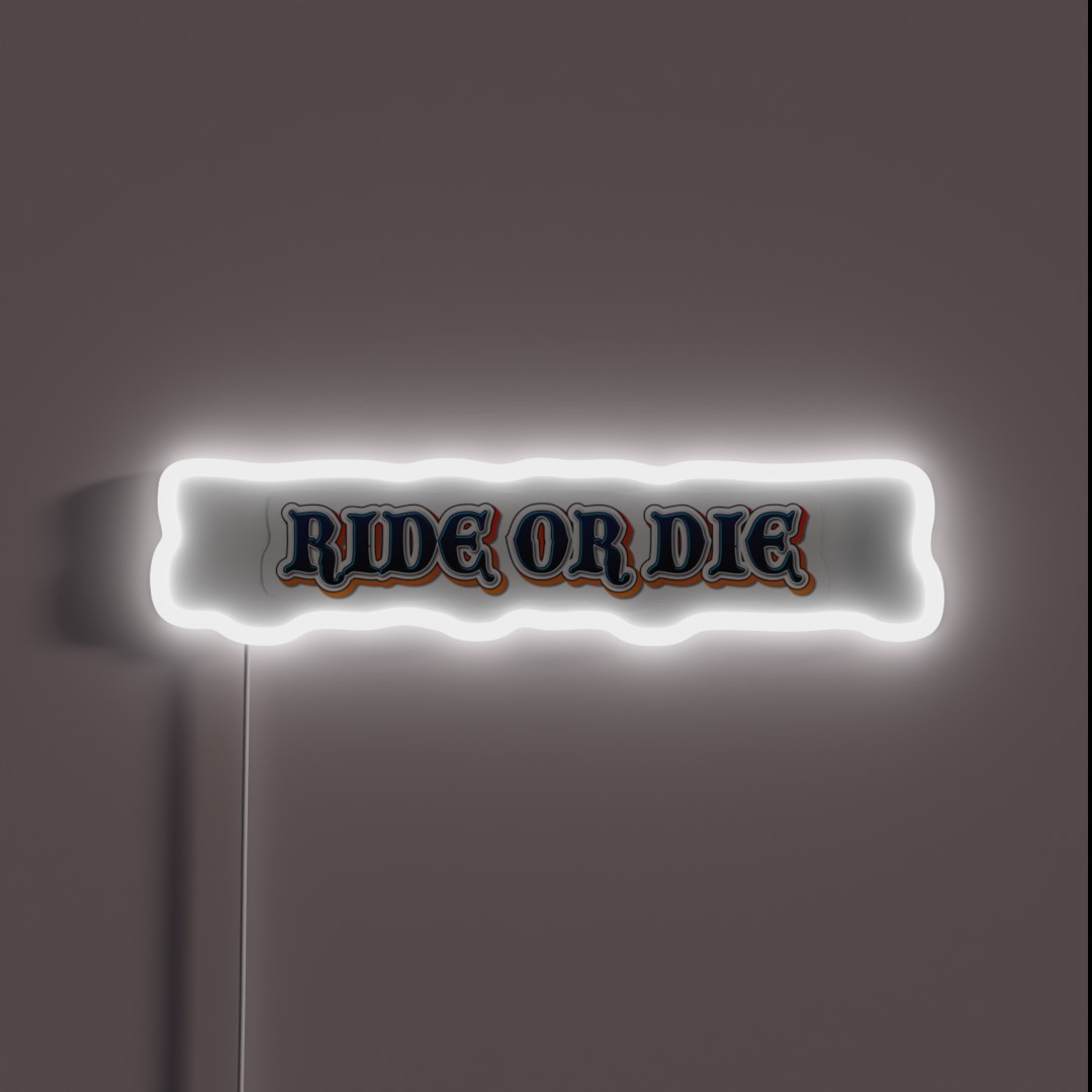 Ride Or Die Cool Funny Motorcycle Helmet Or RGB Neon Sign Ride Or Die Cool Funny Motorcycle Helmet Or RGB Neon Sign