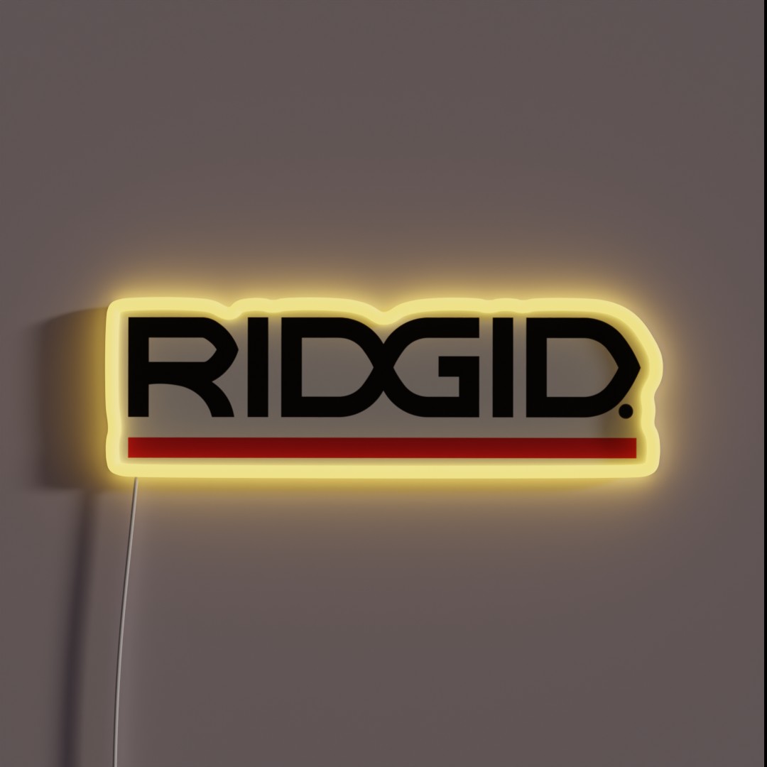 Ridgid Tools Logo 1 RGB Neon Sign Ridgid Tools Logo 1 RGB Neon Sign