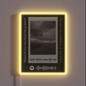 Right Where You Left Me Evermore Design RGB Neon Sign