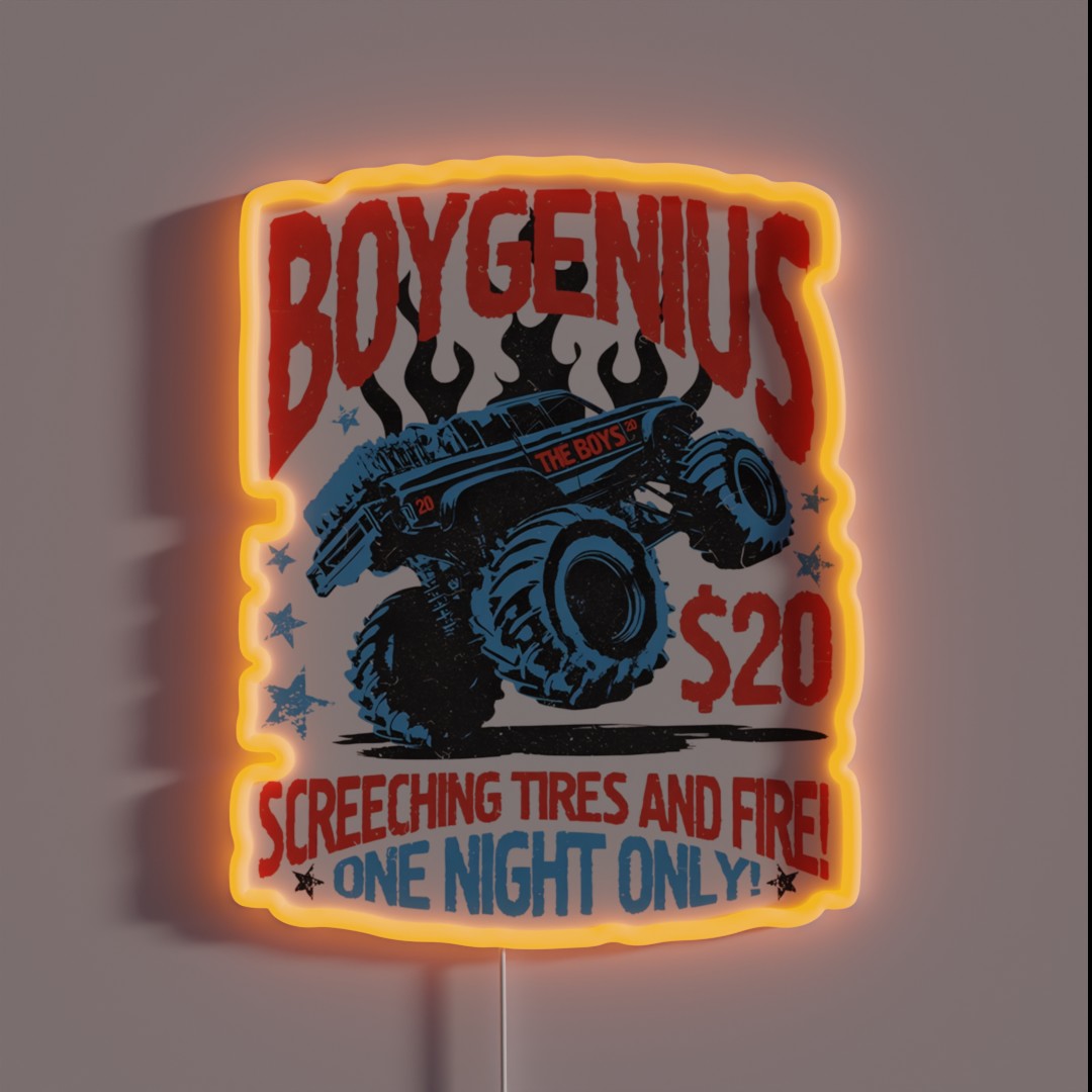 Ring Boygenius Malenia Boygenius Patches RGB Neon Sign Ring Boygenius Malenia Boygenius Patches RGB Neon Sign