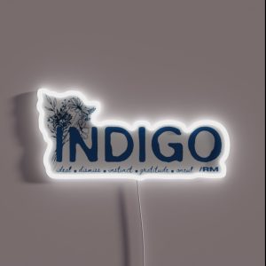 RM INDIGO Solo Album RGB Neon Sign
