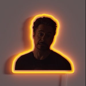 Robert Downey Jr Cringe RGB Neon Sign