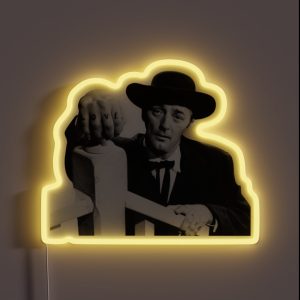 Robert Mitchum Night Of The Hunter RGB Neon Sign