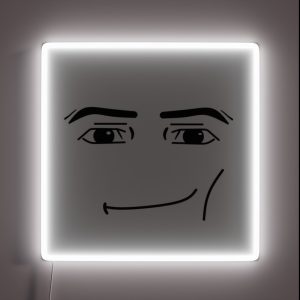 Roblox Man Face RGB Neon Sign Roblox Man Face RGB Neon Sign