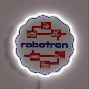 ROBOTRON EAST GERMAN BEER MAT RGB Neon Sign