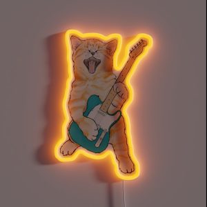Rock And Roll Kitten RGB Neon Sign Rock And Roll Kitten RGB Neon Sign