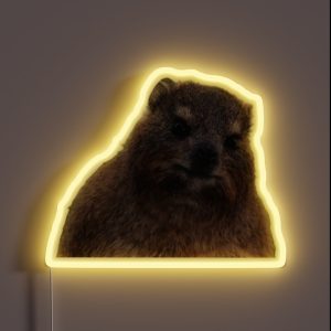 Rock Hyrax Animal RGB Neon Sign Rock Hyrax Animal RGB Neon Sign