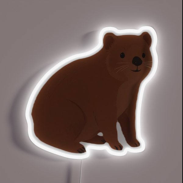 Rock Hyrax RGB Neon Sign
