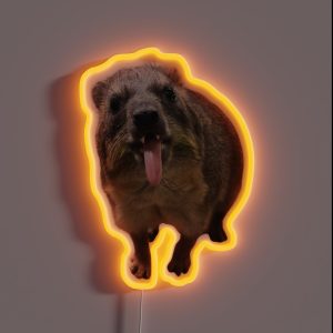 Rock Hyrax Tongue Photo Dassie Cute Vampire Potato RGB Neon Sign