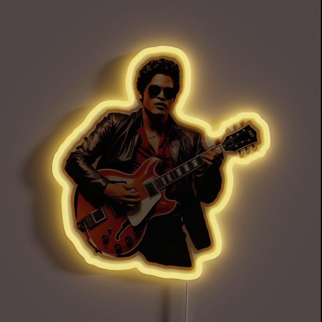 Rock N Roll Time Traveler RGB Neon Sign Rock N Roll Time Traveler RGB Neon Sign