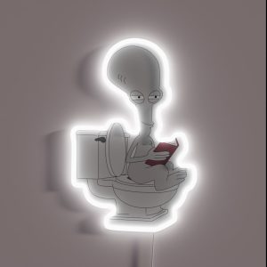 Roger On The Toilet RGB Neon Sign