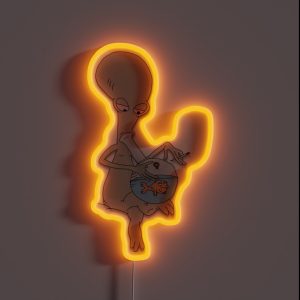 Roger Smokin Up RGB Neon Sign