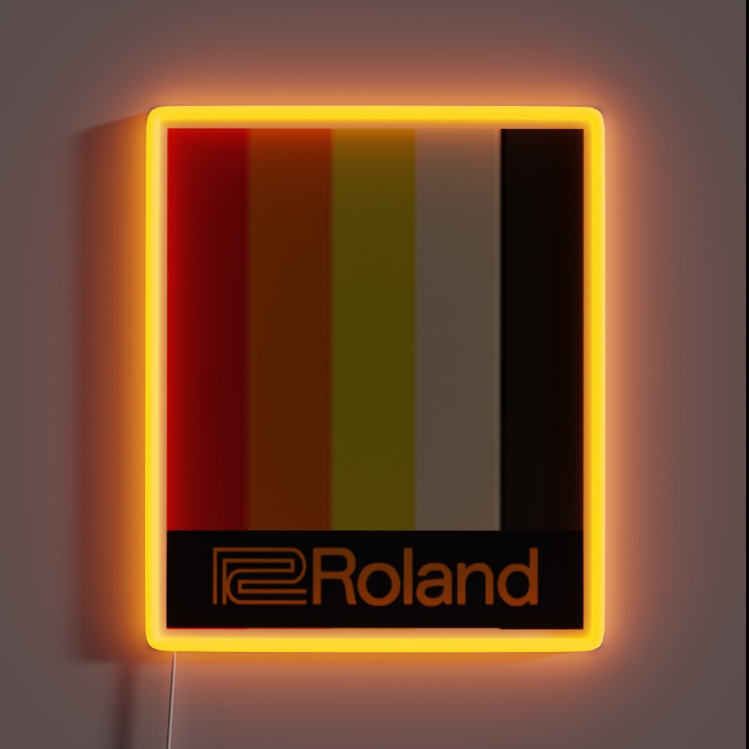 Roland Drum Machine TR808 Vintage RGB Neon Sign Roland Drum Machine TR808 Vintage RGB Neon Sign