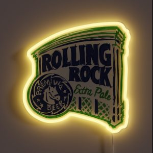 Rolling Rock POP RGB Neon Sign