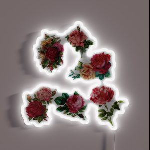 Romantic Roses Flowers Pack RGB Neon Sign