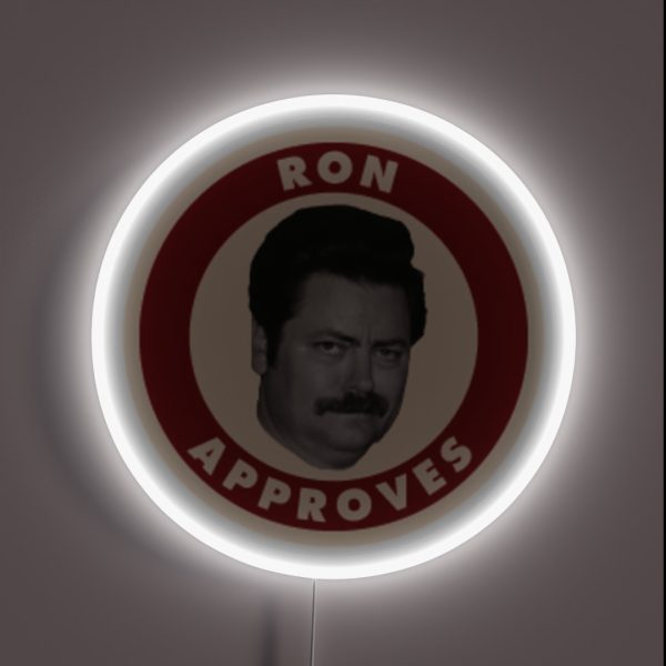 Ron Approves RGB Neon Sign