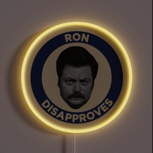 Ron Disapproves RGB Neon Sign