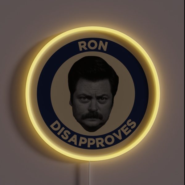 Ron Disapproves RGB Neon Sign