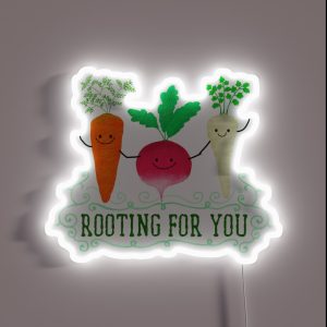 Rooting For You Punny Garden RGB Neon Sign