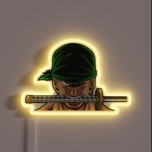 Roronoa Zoro One Piece Peeker RGB Neon Sign