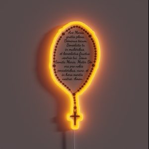 Rosary In Latin RGB Neon Sign