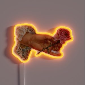 Rose In Hand RGB Neon Sign Rose In Hand RGB Neon Sign