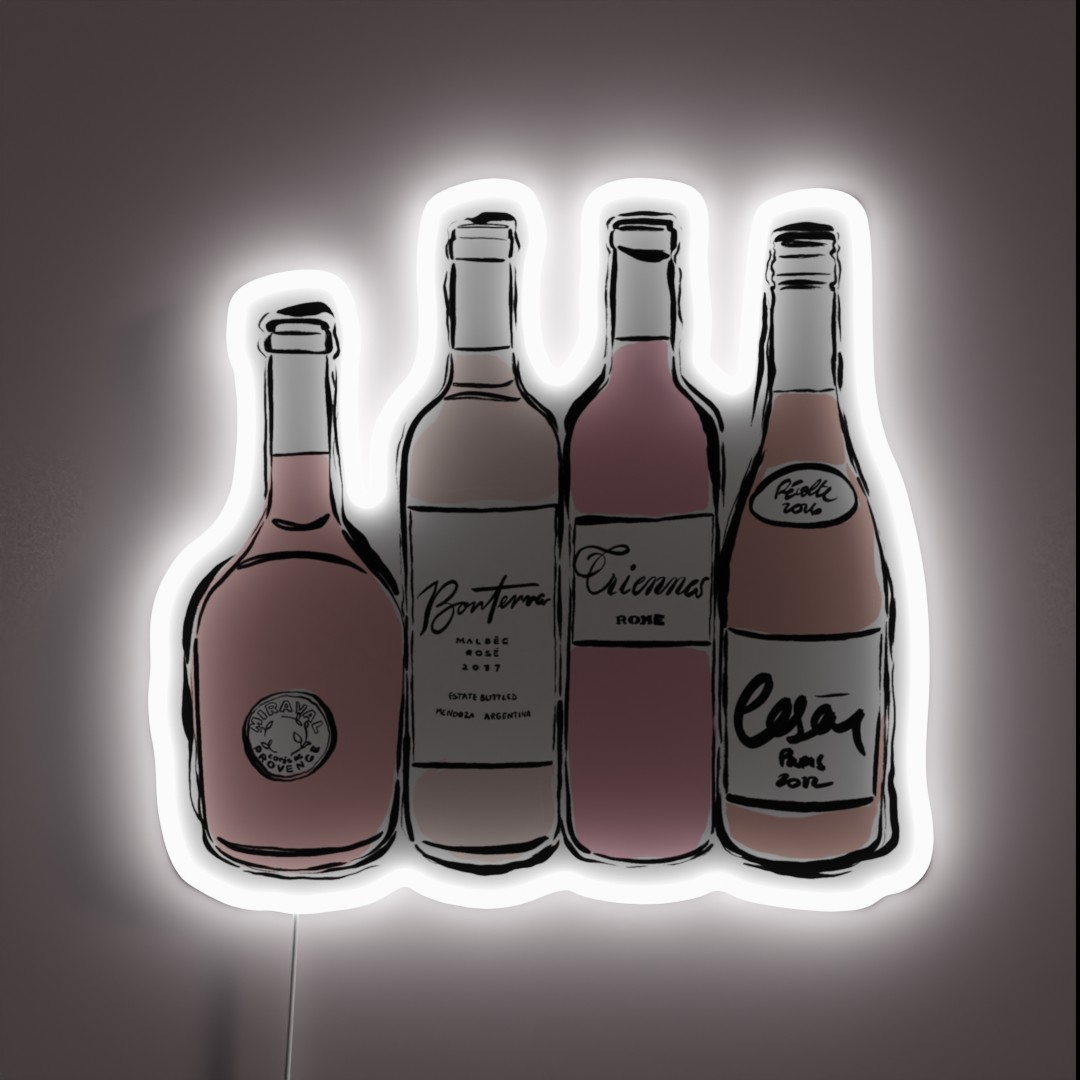 Rose Wine RGB Neon Sign Rose Wine RGB Neon Sign