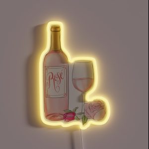 Rose Wine RGB Neon Sign