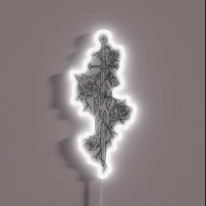 Roses Of The Broken Sword RGB Neon Sign