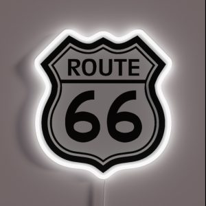 Route 66 Sign RGB Neon Sign Route 66 Sign RGB Neon Sign