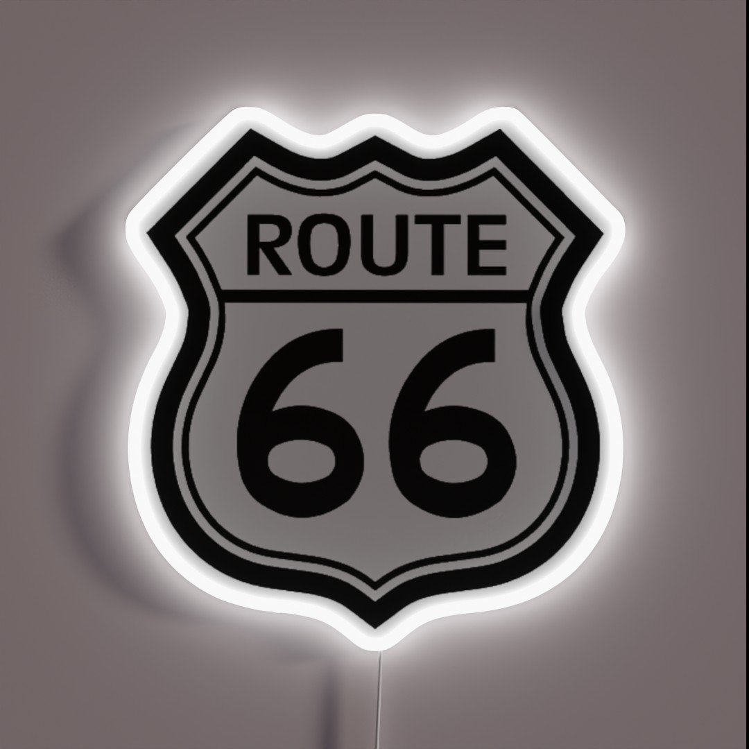 Route 66 Sign RGB Neon Sign Route 66 Sign RGB Neon Sign