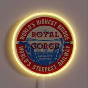 Royal Gorge Of Canon City Colorado RGB Neon Sign Royal Gorge Of Canon City Colorado RGB Neon Sign