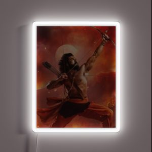 RRR Ram Charan Telugu Design RGB Neon Sign RRR Ram Charan Telugu Design RGB Neon Sign