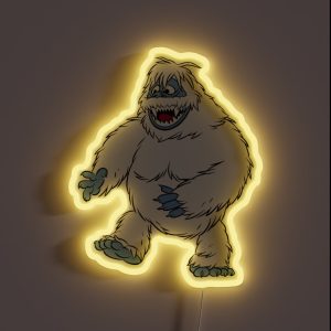 Rudolph The Red Nosed Reindeer The Bumble Monster RGB Neon Sign