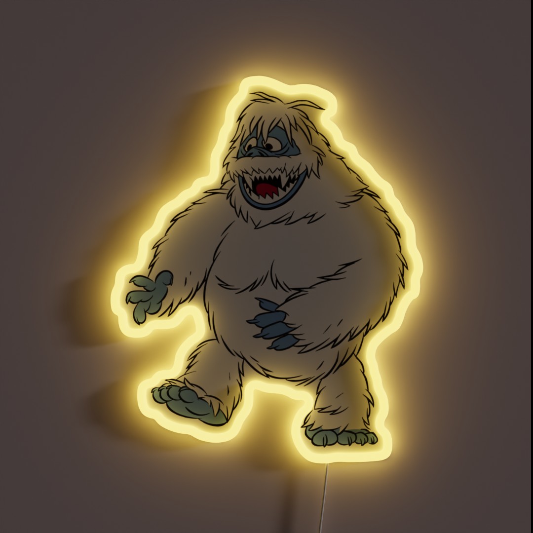 Rudolph The Red Nosed Reindeer The Bumble RGB Neon Sign Rudolph The Red Nosed Reindeer The Bumble RGB Neon Sign