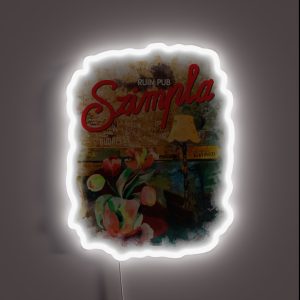 Ruin Pub Szimpla Lounge With Flowers In Budapest RGB Neon Sign