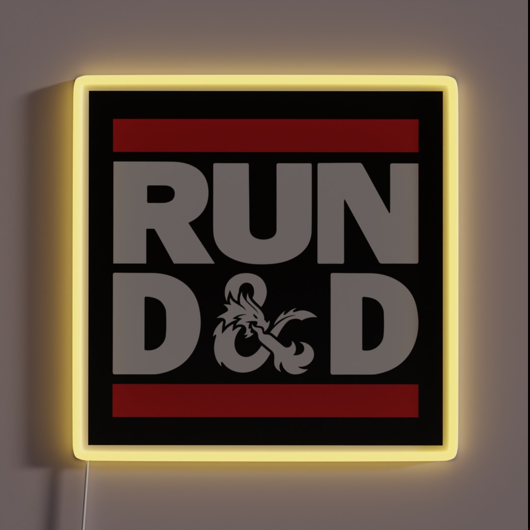 Run D And D RGB Neon Sign Run D And D RGB Neon Sign