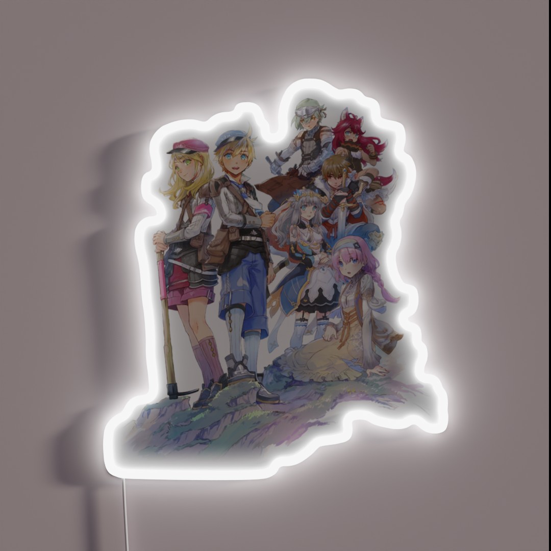 Rune Factory 5 Characters RGB Neon Sign Rune Factory 5 Characters RGB Neon Sign