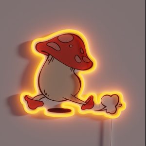 Running Mushroom Dungeon Meshi Dunmesh RGB Neon Sign