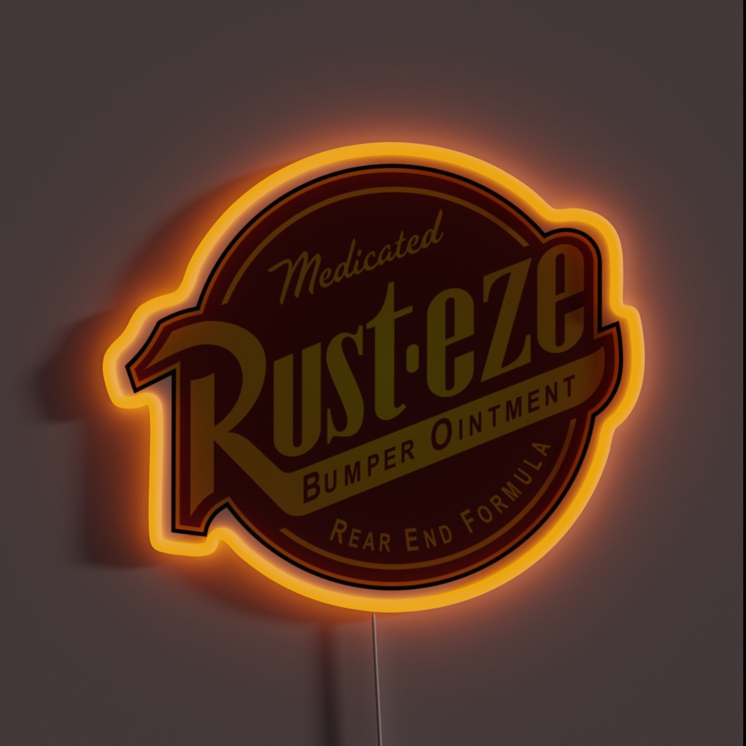 Rust Eze Cars RGB Neon Sign Rust Eze Cars RGB Neon Sign