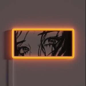 SAD GIRL EYES RGB Neon Sign