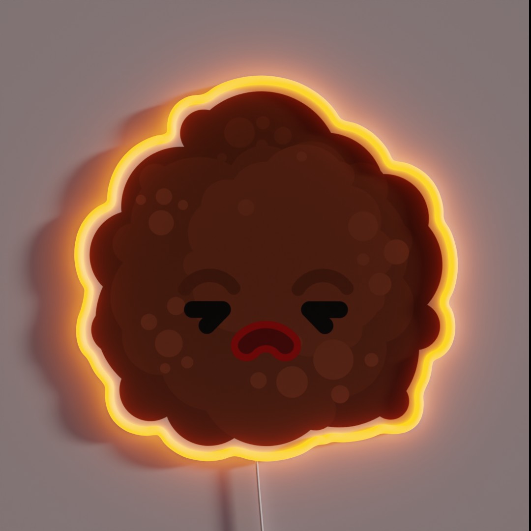 Sad Meatball RGB Neon Sign Sad Meatball RGB Neon Sign