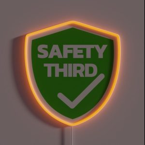 Safety Third RGB Neon Sign