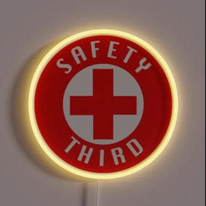 Safety Third RGB Neon Sign