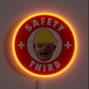 Safety Third RGB Neon Sign
